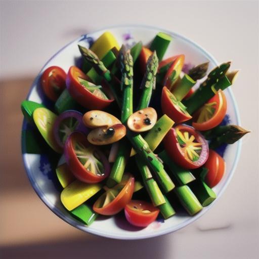 Warm Asparagus Salad with Tomatoes