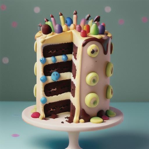 Polka dot devil's food cake