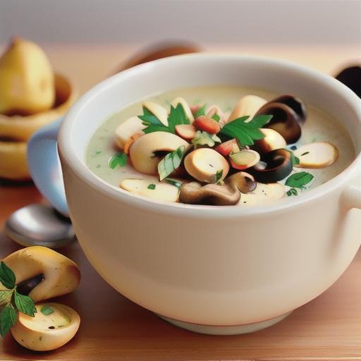 Skinny Cream of Mushroom Soup
