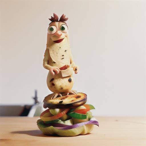 Sumac chicken & hummus wraps