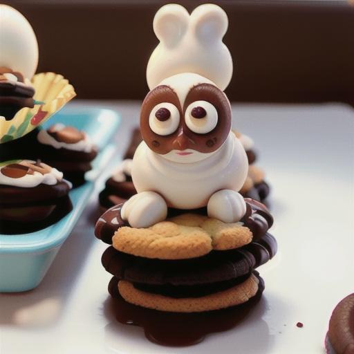 Skinny Fudgy Almond Cookies