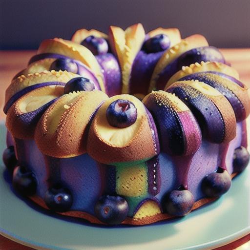 Elene's Blueberry Pound Cake