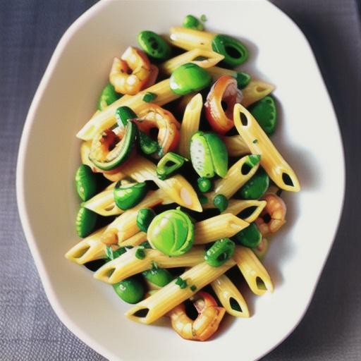 Shrimp Pesto Penne