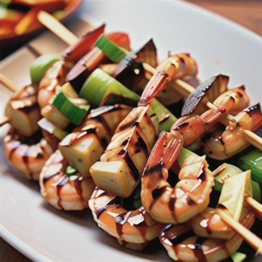 Teriyaki Grilled Shrimp Skewers