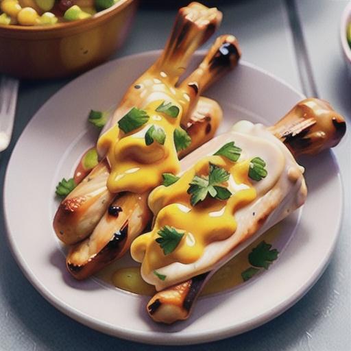 Cheese and mustard drumsticks