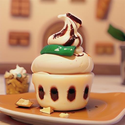 Creme brulee ice-cream