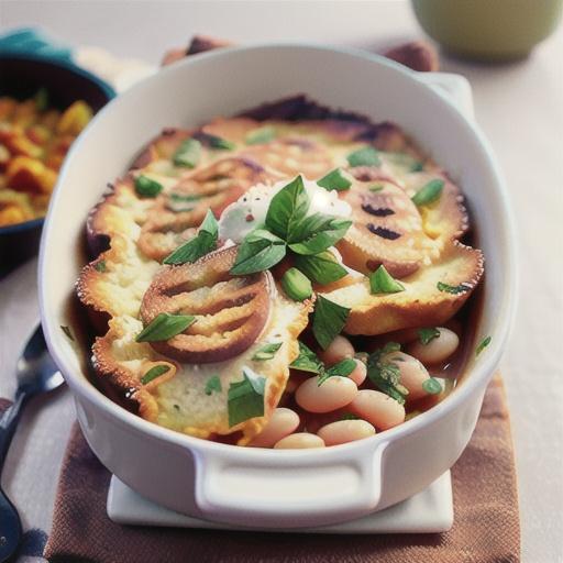 Tuscan white bean casserole