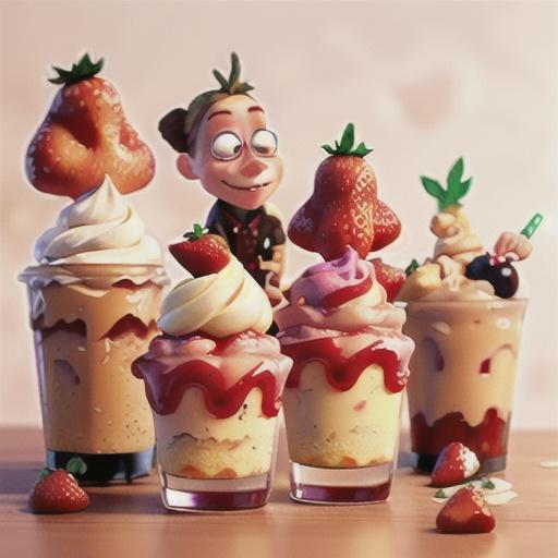 Strawberry cheesecake freak-shake