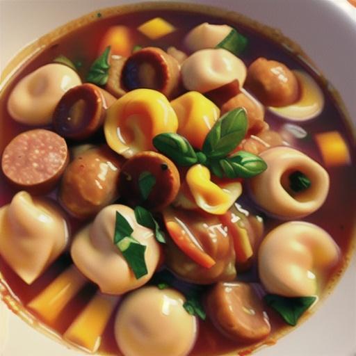 Italian Sausage Soup with Tortellini