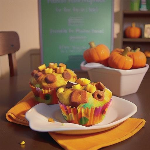Butternut squash muffins with a frosty top