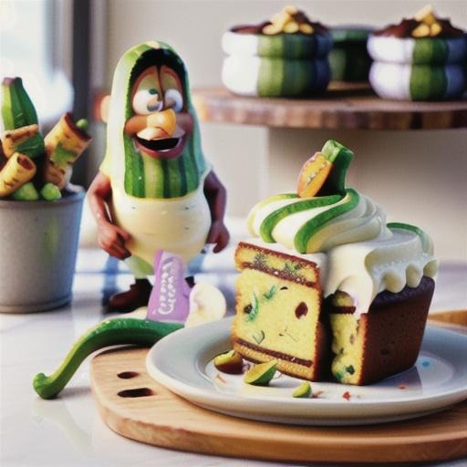 Zucchini-Banana Cake with Cream Cheese Frosting