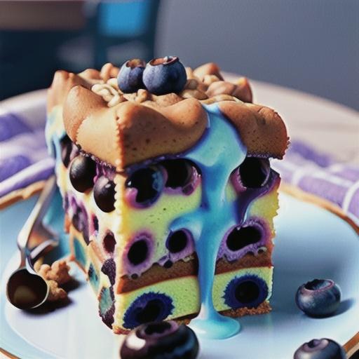 Bright Blue Monday Cake