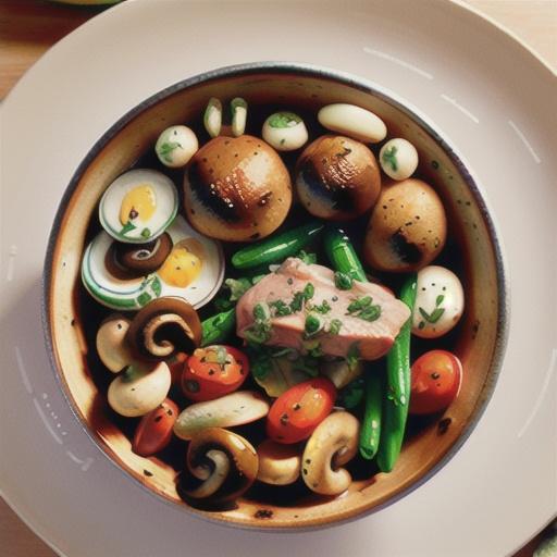 Veal pot roast with mixed mushrooms