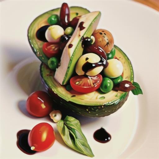 Caprese Stuffed Avocado