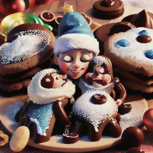 Chocolate Press Cookies