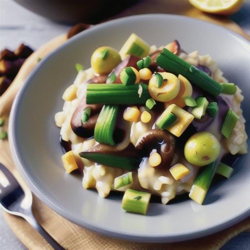Easy Creamy Vegan Mushroom Risotto