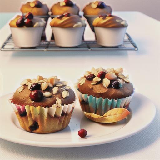 Cranberry-Oatmeal Muffins with Applesauce