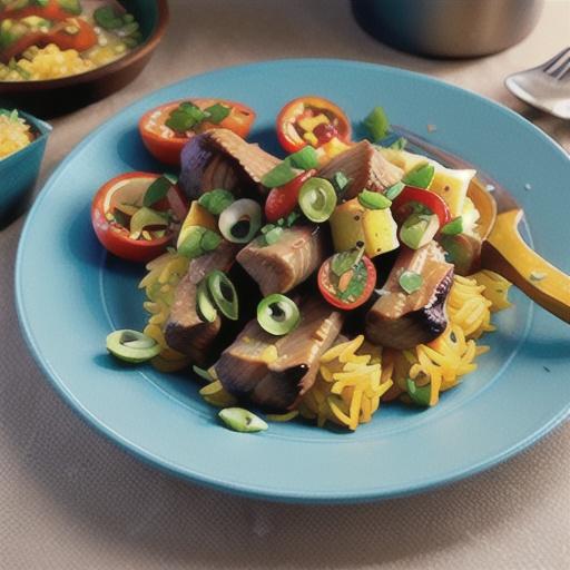 Middle Eastern-style lamb shanks with saffron rice