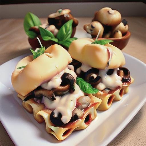 Bab's Turkey Mushroom Lasagna Rolls