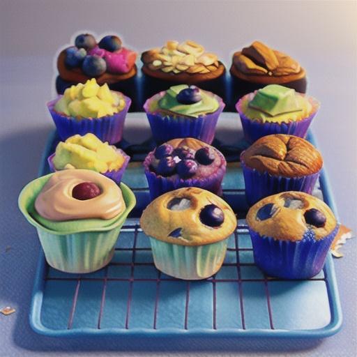 Quick Vegan Blueberry Muffins