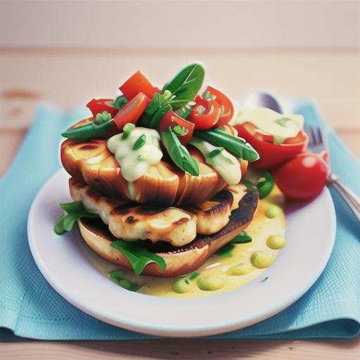 Cauliflower Steak Sandwiches With Red Pepper Aioli