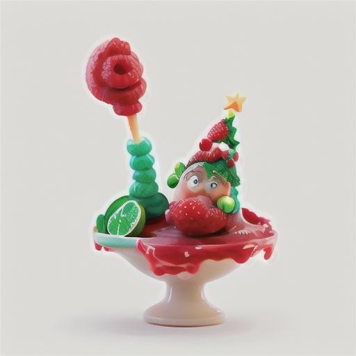 Raspberry-lime sorbet