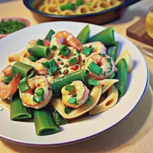 Garlic Shrimp Pasta Bake