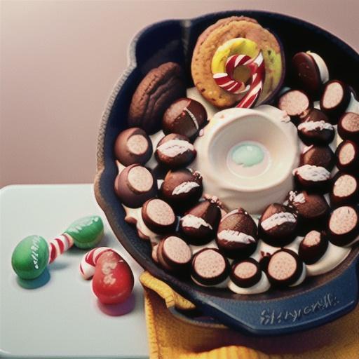 Chocolate-Peppermint Skillet Cookie