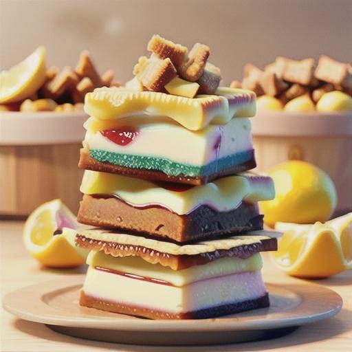 Lemon crunch squares recipe