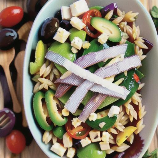 Minty Orzo Lentil and Feta Salad
