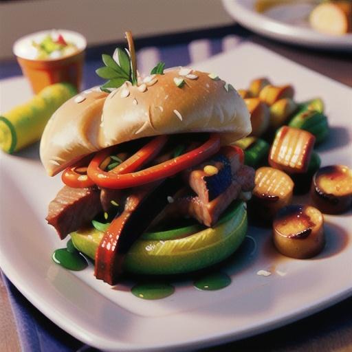 Barbecued Roast Beef on a Bun