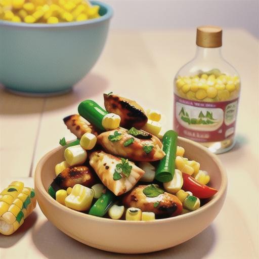 Cajun chicken with corn salsa