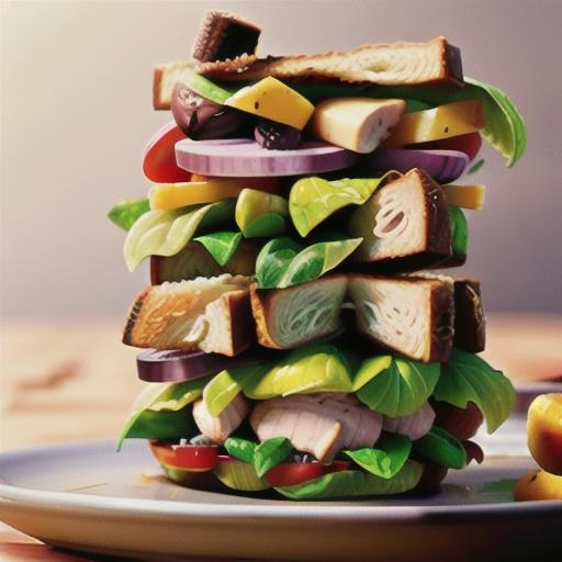 Chicken Salad Club Sandwich Stackers