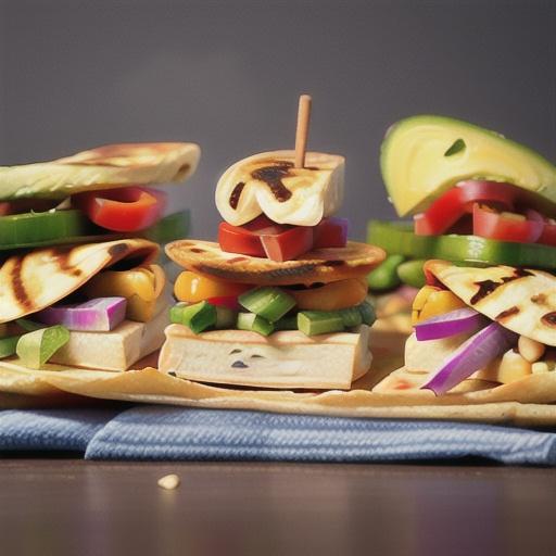 Pico de Gallo Chicken Quesadillas