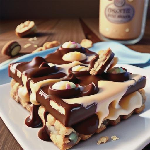 Peanut Butter Monster Cookie Dream Bars