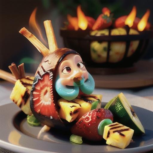 Grilled Fruit Kabobs