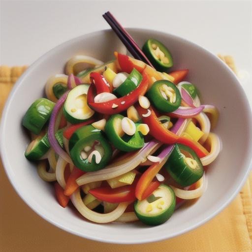 Sweet chilli & vegetable noodle salad
