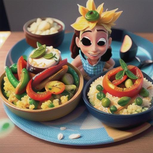 Harissa and capsicum chicken with chickpea couscous