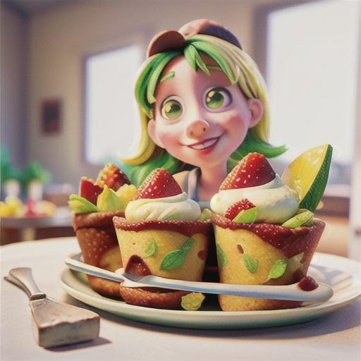 Dairy-free strawberry and lime friands