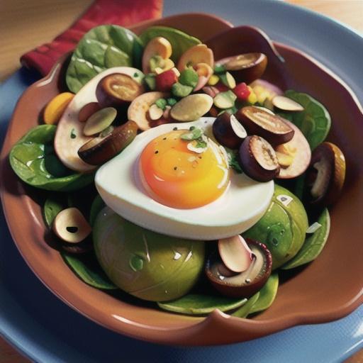 Spinach Salad with Warm Bacon Dressing