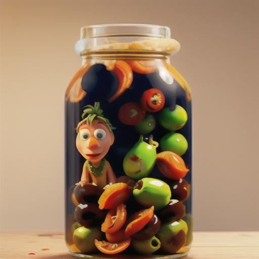 Citrus-Marinated Olives with Roasted Peppers