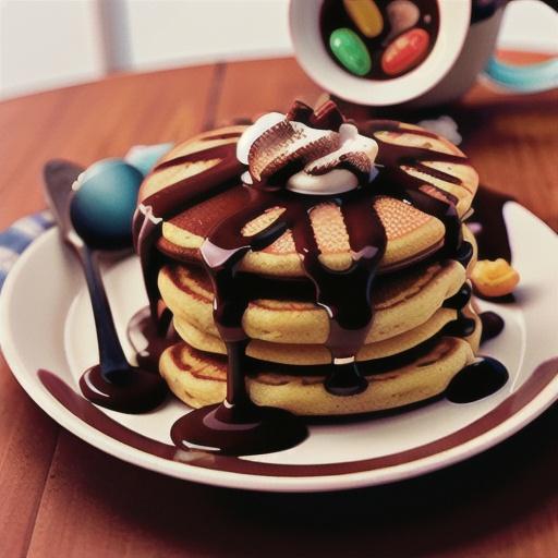 Hot Chocolate Pancakes