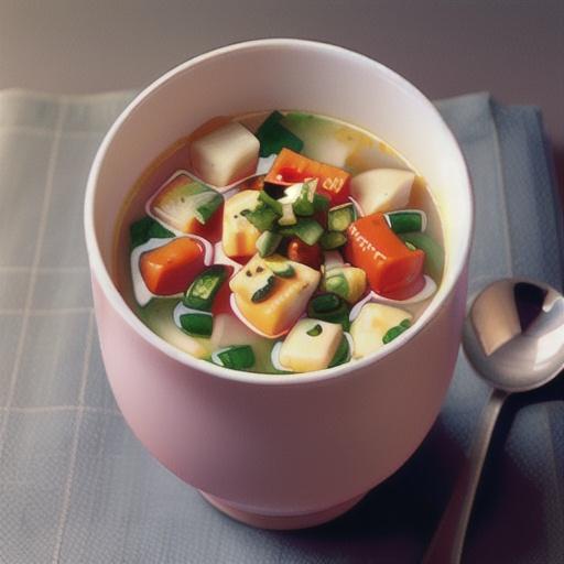 Chicken ravioli soup