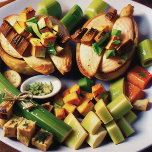 Celery Herb Stuffing and Savory Chicken