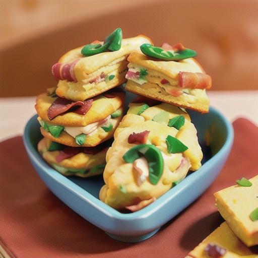 Cheddar and Chilies Cornbread Scones