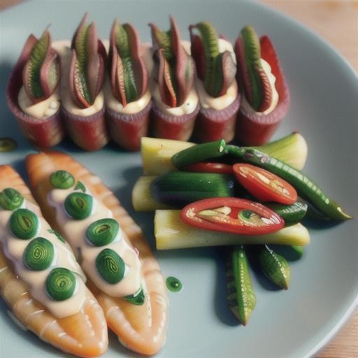 Trout with Fiddlehead Ferns