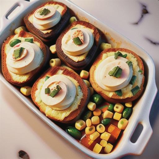 Three Sisters Casserole with Cornbread Topping