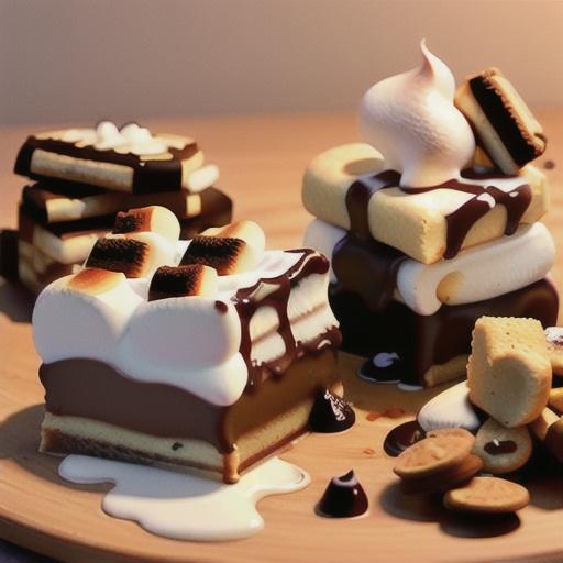 Warm Toasted Marshmallow S'mores Bars