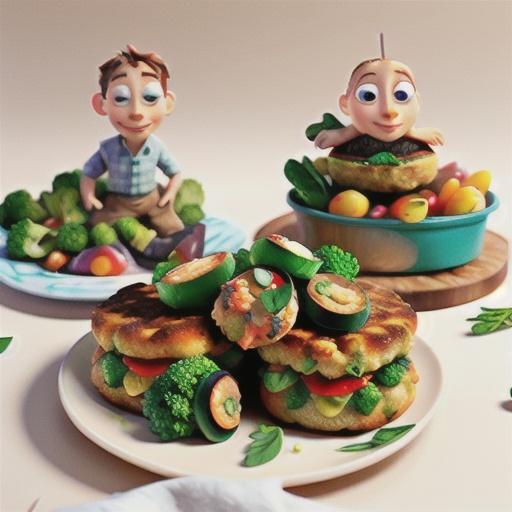 Salmon, chia and broccoli fish cakes