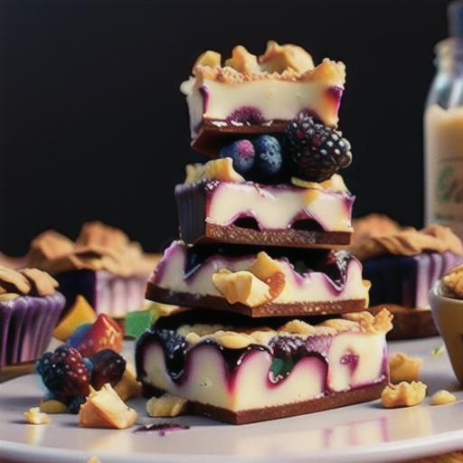 Fresh Blackberry Crumble Bars